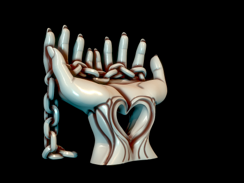 Hands 3D Print Model
