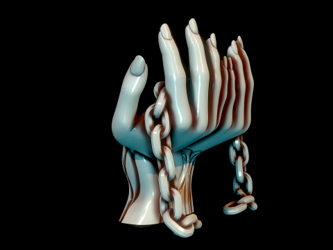 Hands 3D Print Model