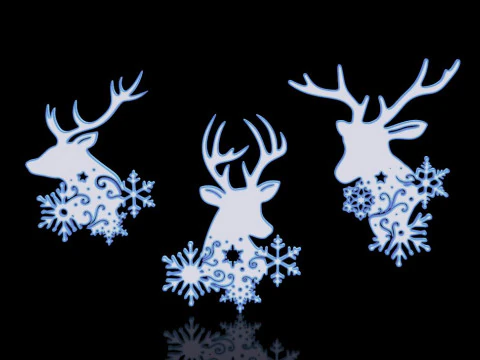 鹿 3Dプリントモデル