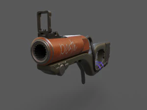 Arma-ciencia ficci&oacute;n-low Poly Modelo 3D