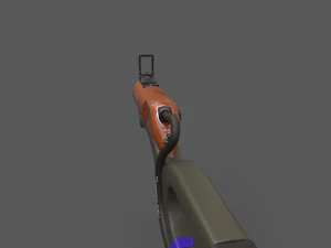 Arma-ciencia ficci&oacute;n-low Poly Modelo 3D