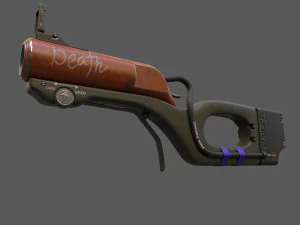 Arma-ciencia ficci&oacute;n-low Poly Modelo 3D