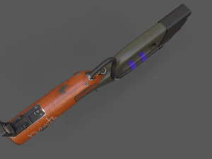 Arma-ciencia ficci&oacute;n-low Poly Modelo 3D