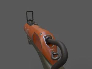 Arma-ciencia ficci&oacute;n-low Poly Modelo 3D