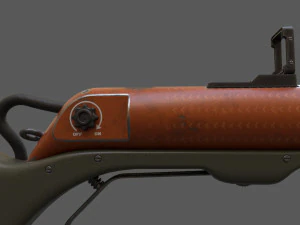 Arma-ciencia ficci&oacute;n-low Poly Modelo 3D