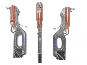 Arma-ciencia ficci&oacute;n-low Poly Modelo 3D