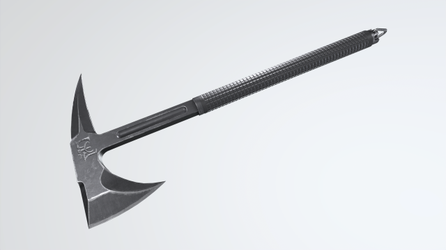 Axe-Tactical-low Poly 3D Модель .c4d .max .obj .3ds .fbx .stl .blend 
