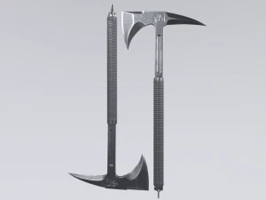 Axe-Tactical-low Poly 3D Model