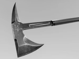 Axe-Tactical-low Poly 3D Model