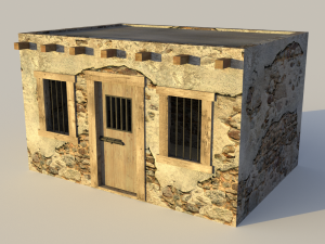 western jail 3D Model