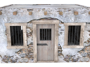 western jail 3D मॉडल