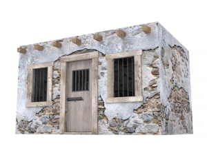 western jail 3D मॉडल