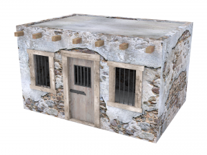 western jail 3D मॉडल