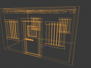 western jail 3D मॉडल