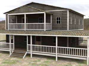 ranch house 3D 모델