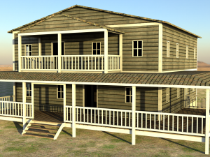ranch house 3D 모델