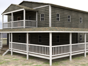 ranch house 3D 모델