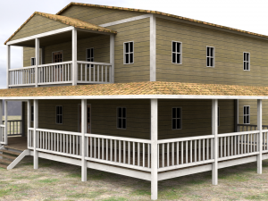 ranch house 3D 모델