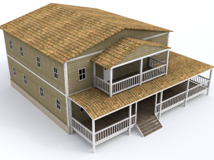 ranch house 3D 모델