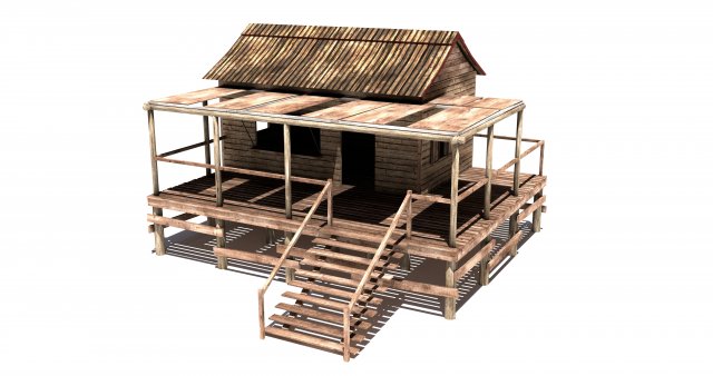 shack Model 3D .c4d .max .obj .3ds .fbx .stl .blend 