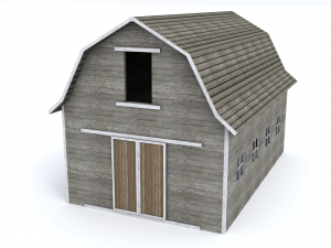 simple barn 3D 模型