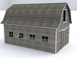 simple barn 3D Model