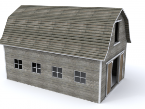 simple barn 3D 模型