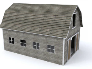 simple barn 3D Model