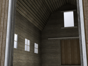 simple barn 3D 模型