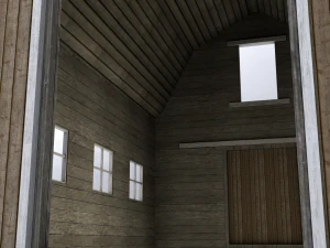 simple barn 3D Model
