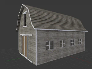 simple barn 3D Model