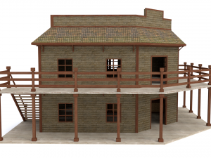 saloon Modelo 3D
