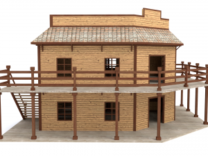 saloon Modelo 3D