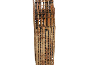 buildings and skyscrapers in ruins Model 3D