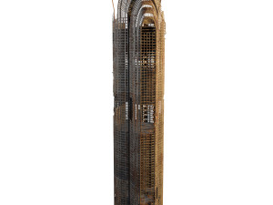 buildings and skyscrapers in ruins Model 3D