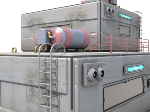 Modular SciFi Colony Pack Game Ready PBR Model 3D