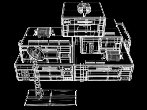 Modular SciFi Colony Pack Game Ready PBR Model 3D