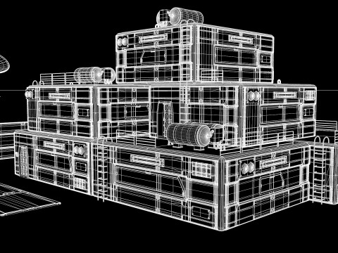 Modular SciFi Colony Pack Game Ready PBR Model 3D