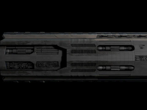 Star Cruiser Aion Highly Detailed SciFi Spaceship with PBR Materials 3D Model