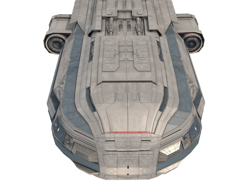 Star Cruiser Aion Highly Detailed SciFi Spaceship with PBR Materials Model 3D