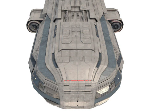 Star Cruiser Aion Highly Detailed SciFi Spaceship with PBR Materials 3D Model