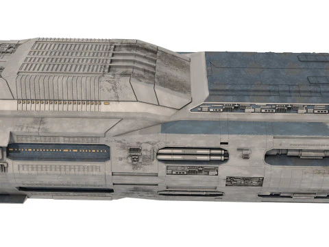 Star Cruiser Aion Highly Detailed SciFi Spaceship with PBR Materials 3D Model