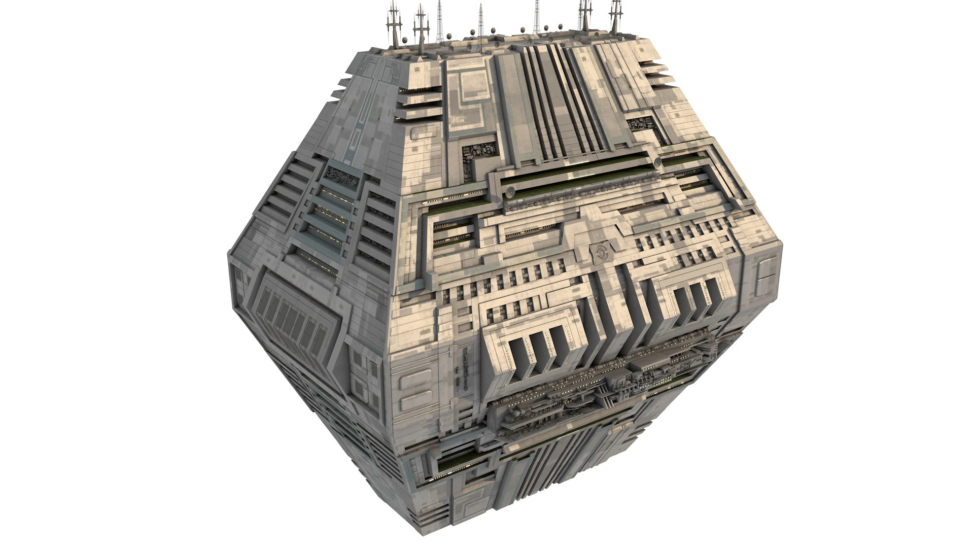 Space Station Port PBR textures 3D Model .c4d .max .obj .3ds .fbx .stl .blend 