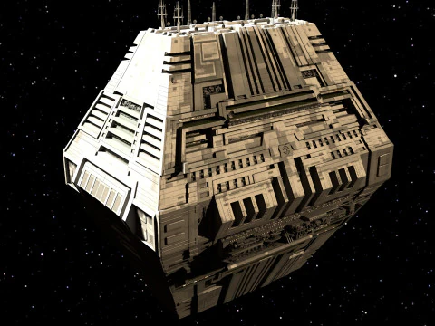 Space Station Port PBR textures 3D Model