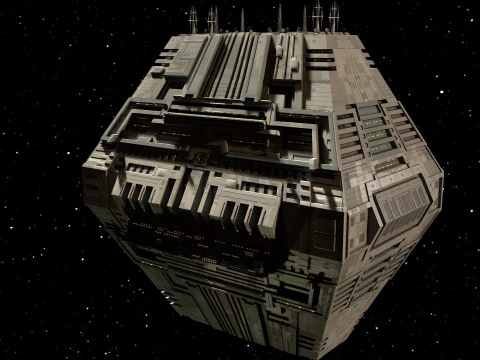 Space Station Port PBR textures 3D Model