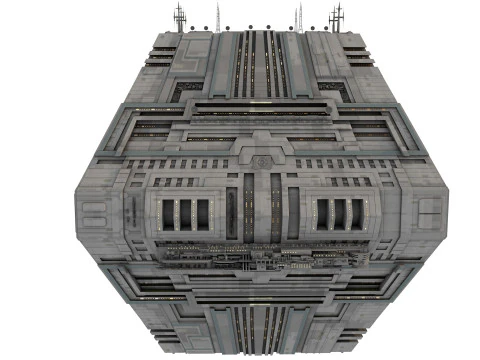 Space Station Port PBR textures 3D Model