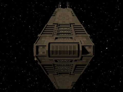 Space Station Port PBR textures 3D Model