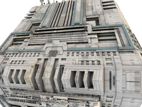 Space Station Port PBR textures 3D Модель