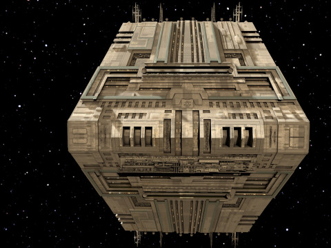 Space Station Port PBR textures 3D Модель