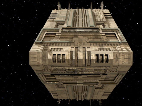 Space Station Port PBR textures 3D Model